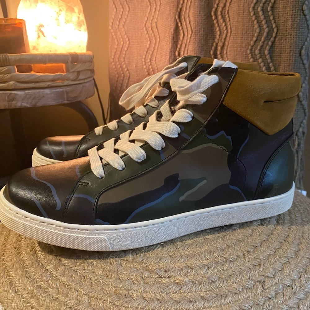 Coach Hi Top green camp sneakers. Brand new